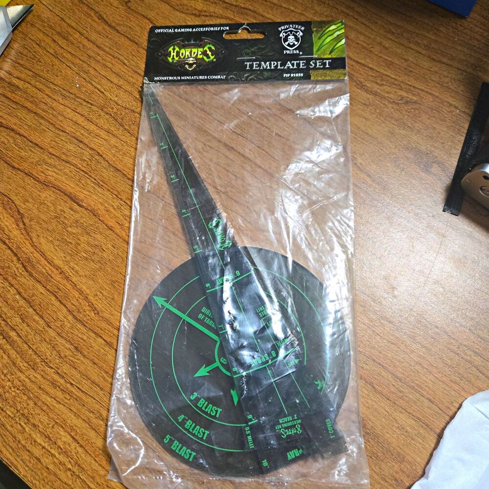 Privateer Press Hordes Measuring Template Set PIP91035 Unpainted Age 14+